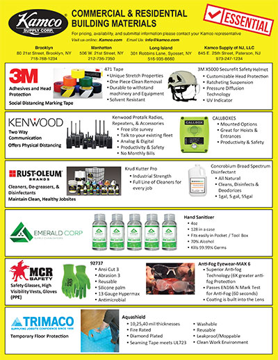 Essential Products for Jobsite Safety Line Card